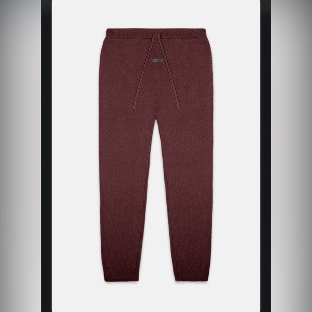 ESSENTIALS FEAR OF GOD Women's Plum Waffle Knit Lounge Pants-Small